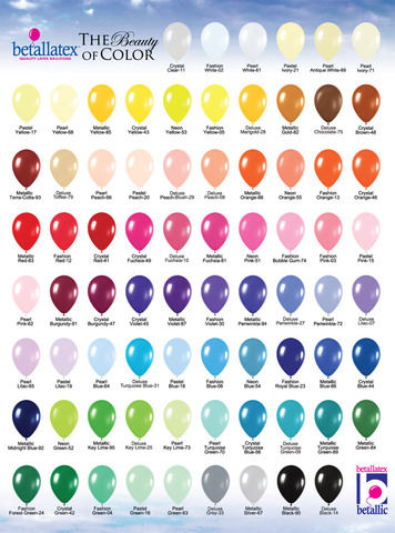 Betallatex Latex Color Chart